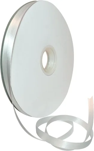 Miniatura 87 de Morex Ribbon Cinta de satén de doble cara de 1/4 pulgadas x 100 yardas, cinta blanca antigua para envolver regalos, tarjetas de regalo