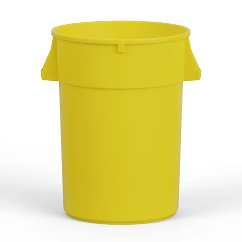 Miniatura 11 de Bote de basura comercial redondo. Contenedor de basura para el hogar, aceras, junto a la carretera, lata multiusos para exteriores