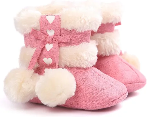 Miniatura 3 de Botas Estamico de invierno, con lazo, de nieve, de felpa, para niña