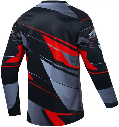 Miniatura 77 de Hotlion Camiseta de ciclismo para hombre, manga larga, MTB Motocross, ropa de carreras todoterreno