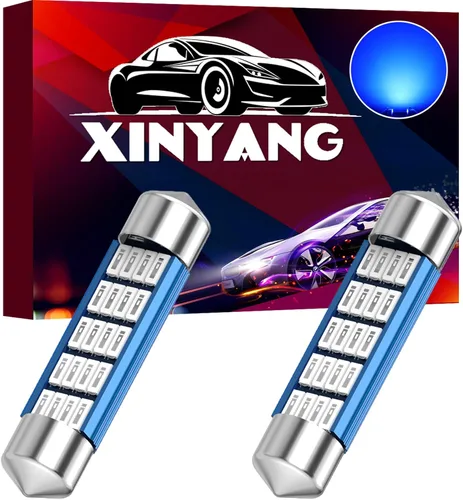 Miniatura 7 de XINYANG 2 piezas Bombilla LED festoon 578 para auto de 41mm 42mm 1.65 pulgadas, bombilla 211-2 extremadamente brillante, 20 chipsets SMD 4014, libre