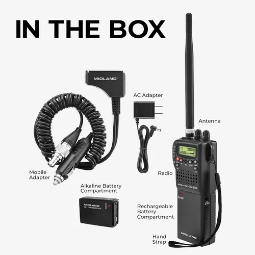 Miniatura 4 de Midland 75-822 Radio de 40 canales CB-Way