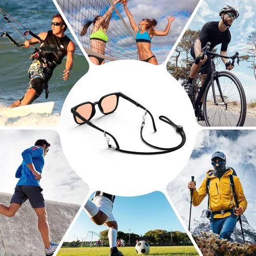 Miniatura 7 de DUGRAFT Correa para lentes – Soporte para gafas alrededor del cuello, correa de gafas de sol para deportes, hombres y mujeres