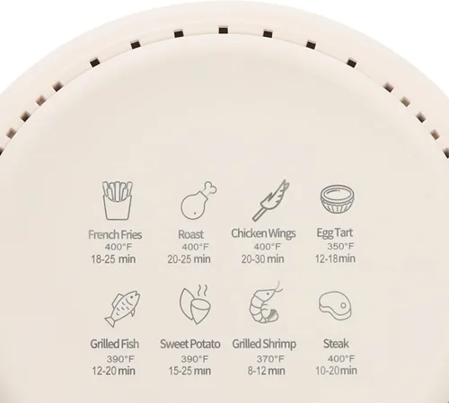 Miniatura 5 de Freidora aireada de vidrio de 4.2L, freidora aireada visible de 360° con pantalla táctil digital de 110 V, 1200 W, olla asada para restaurantes