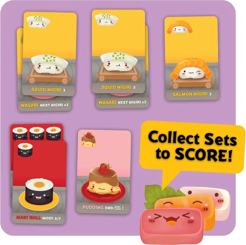 Miniatura 4 de Sushi Go - El juego de cartas familiar de elegir y pasar de Gamewright, ideal para 2-5 jugadores de 8 años en adelante