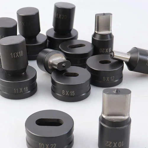 Miniatura 3 de 1 troquel de perforación ovalada hidráulica para punzonadora hidráulica CH-70 (0.197x0.787 in, troquel ovalado)