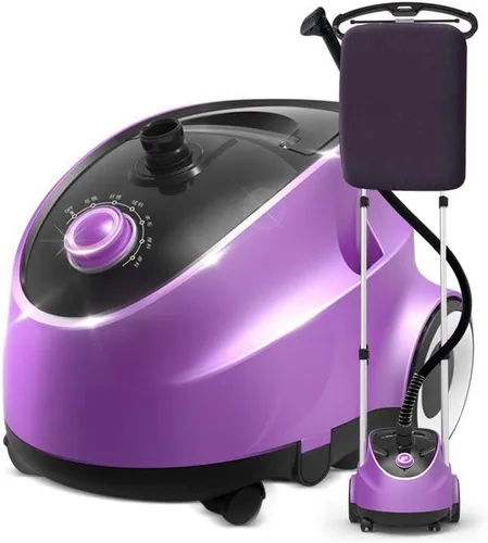 Vaporizador de ropa, vaporizador de tela potente resistente con tabla de planchar, 6 niveles de vapor, vapor continuo perfecto
