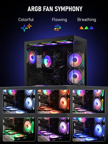 Miniatura 3 de PC para juegos, Ryzen 7 5800X 8 núcleos, RAM DDR4 de alta velocidad de 16 GB, tarjeta gráfica RTX 2080, SSD de 1 TB de almacenamiento ultrarrápido