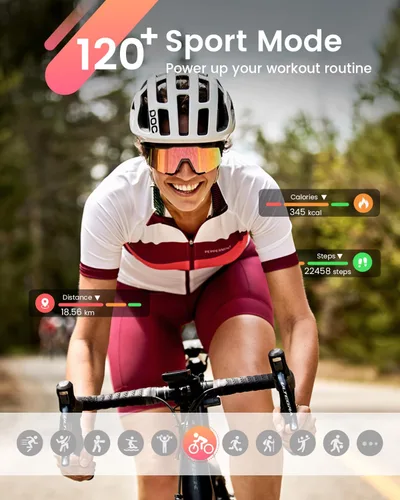 Miniatura 6 de Fitness Smart Watches for Women Men 1.85" Smart Watch with 30 Days+ Battery Life MakeRecive Call Heart Rate SpO2 Sleep Monitor 120+ Sport IP68