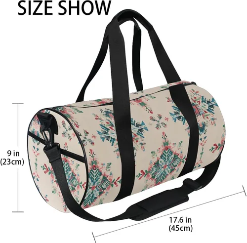 Miniatura 3 de Bolsa de gimnasio para mujeres y hombres, pequeña bolsa de lona para viajes, deportes, vacaciones, fin de semana, durante la noche, playa, bolsa