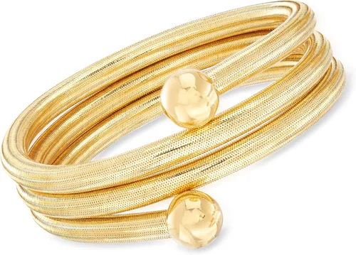 Miniatura 4 de Ross-Simons Collar de oro amarillo italiano de 18 quilates sobre plata de ley flexible 4 en 1, Plata esterlina, no conocido