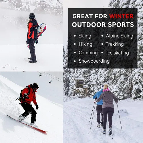 Miniatura 6 de Busy Socks Calcetines de esquí de lana merina para hombre y mujer calcetines cálidos para esquí snowboard deportes al aire libre clima frío