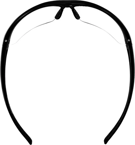 Miniatura 4 de Global Vision Lieutenant Wraparound - Gafas de sol de seguridad para motocicleta ANSI Z87.1 y MIL-PRF-32432, marco negro Lente Transparente