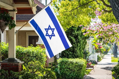 Miniatura 5 de DANF - Bandera de Israel de poliéster de 3 x 5 pies de grosor, resistente a la decoloración, ojales de latón, cabecera de lona, bandera nacional