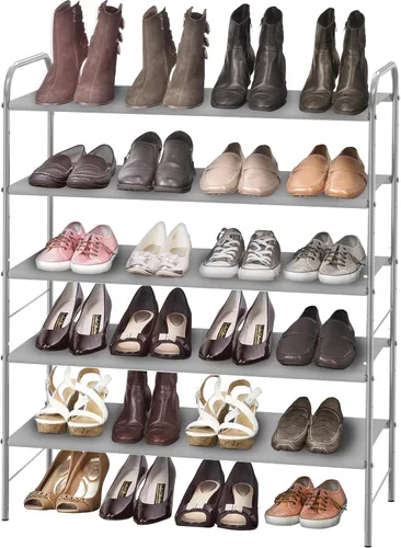 Miniatura 16 de Simple Houseware - Organizador de almacenamiento para zapatero de 2 niveles, color bronce