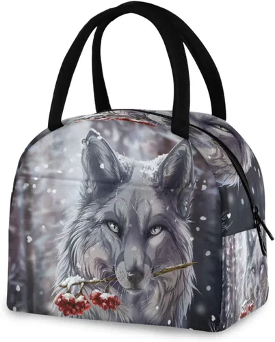 Miniatura 15 de Bolsa de almuerzo Axolotl para mujeres, hombres y niños, lonchera aislada reutilizable para oficina, trabajo, escuela, picnic, caminata Reusable