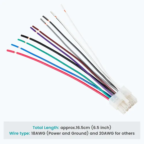 Miniatura 6 de NuIth Arnés de cableado estéreo de 10 pines para estación Kicker Bass, enchufe de arnés de cableado de radio compatible con Kicker PT10 11PT8 11PH12