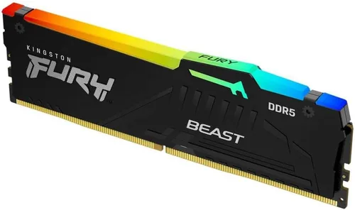 Kingston FURY Beast 32GB 6000MT/s DDR5 CL36 RGB Memoria de escritorio único módulo | Sincronización infrarroja | AMD EXPO | KF560C36BBEA-32