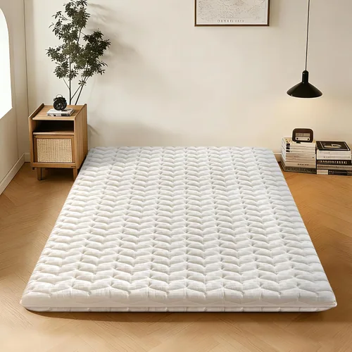 Miniatura 10 de Colchón de piso japonés de espuma premium Futón de tamaño completo 54"x 80", colchón de piso 100% de espuma de alta densidad cómodo, almohadilla Gris