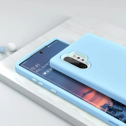 Miniatura 3 de Diseñada para Galaxy Note 10 Plus, protección de cuerpo completo, a prueba de golpes, resistente, delgada, sedosa al tacto, funda protectora