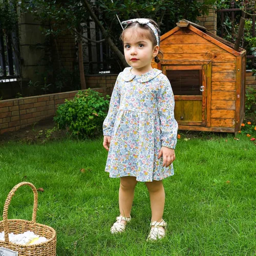 Miniatura 131 de pureborn Vestido de bebé niña 0-24 meses