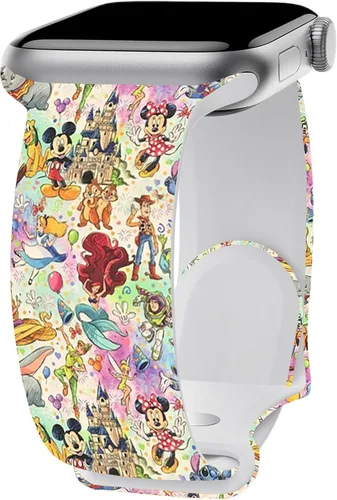 Miniatura 10 de Correa de Dibujos Animados Compatible con Apple Watch 38mm/40mm/41mm/42mm/44mm/45mm/46mm, Correas Lindas de Reemplazo para Apple Watch Series 10 9 8
