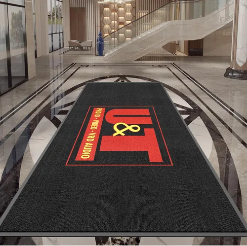 Miniatura 17 de Alfombrillas comerciales personalizadas para puertas Alfombra con logotipo personalizado Texto de entrada Alfombra para entrada con respaldo de goma