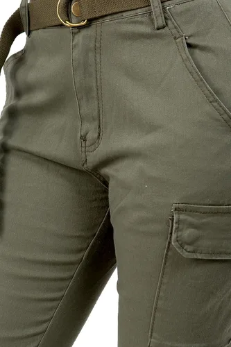 Miniatura 4 de TwiinSisters - Pantalones de deporte para mujer con cinturón a juego, talla S a 3X