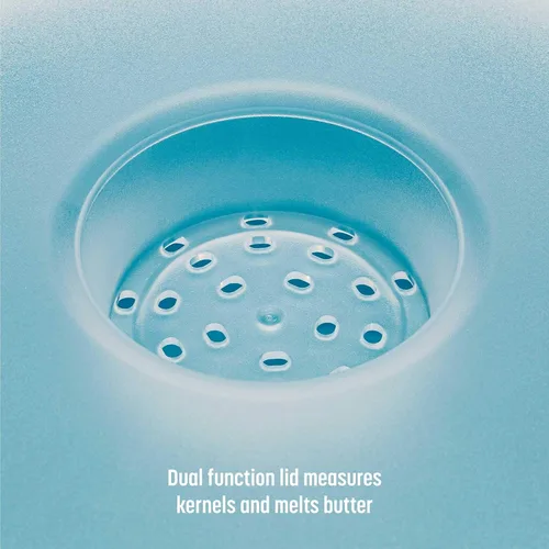 Miniatura 6 de Goodful Máquina de Palomitas de Silicona Plegable, Fabricante de Palomitas de Aire Caliente para Microondas, Tazón Hecho sin BPA, Azul