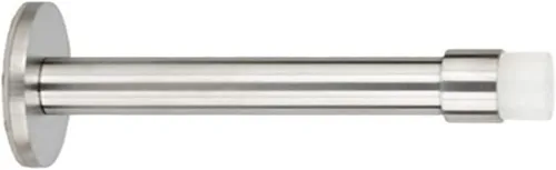 Miniatura 4 de Tope de puerta adhesivo para montaje en pared Longitud: 3,5 pulgadas Acero inoxidable Caucho blanco Amortiguador 040128ADAM EVI Hardware