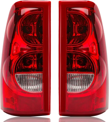 Conjunto de luces traseras compatibles con Chevy Silverado 1500 2500 3500 de 2003 2004 2005 2006, lámparas de freno traseras de repuesto estilo de