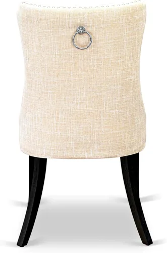 Miniatura 10 de East West Furniture DLDA5-BLK-32 - Juego de mesa de comedor de 5 piezas contiene una mesa de cocina redonda con gotas y 4 sillas tapizadas de tela