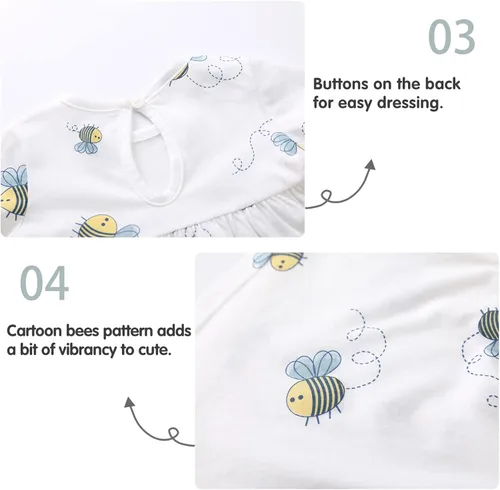 Miniatura 146 de pureborn Vestido de bebé niña 0-24 meses