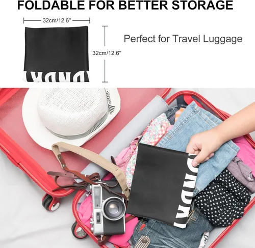 Miniatura 5 de Paquete de 2 bolsas de lavandería de viaje XL, organizador de ropa sucia lavable a máquina, lo suficientemente grande como para contener 4 cargas