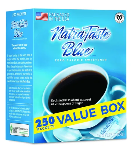 NatraTaste Blue Edulcorante cero calorías, sustituto de azúcar a granel para café, té helado, limonada, bebidas calientes y frías, hornear, cocinar,
