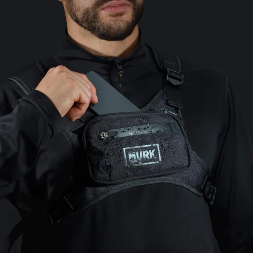 Miniatura 8 de MVRK Mochila de pecho resistente al agua - Chaleco para correr para entrenamientos, soporte para teléfono para correr, almacenamiento adicional