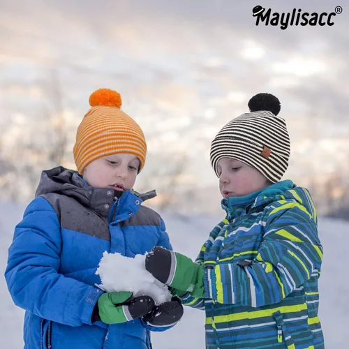 Miniatura 3 de Juego de gorro y guantes de invierno para niños de 2 a 5 años