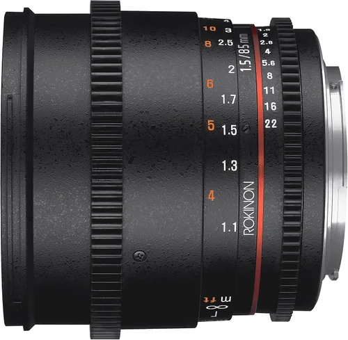 Miniatura 5 de Rokinon - Lentes de cine gran angular con armazón completo para Canon EF de 85 mm T1.5 AS IF UMC.