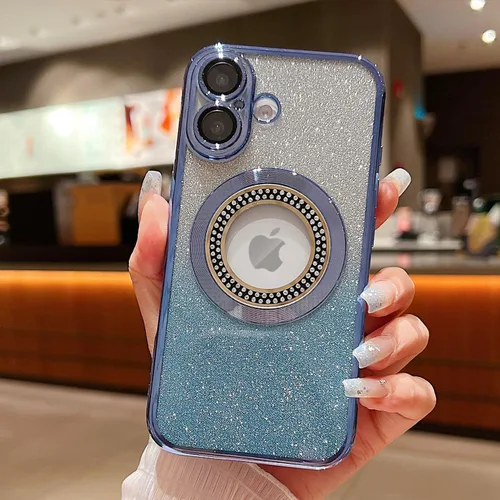 Miniatura 266 de Misscase Funda magnética con purpurina para iPhone 11 compatible con MagSafe, protección completa, delgada, a prueba de golpes, antiarañazos
