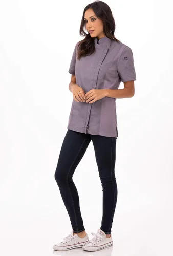 Miniatura 5 de Chef Works Abrigo de chef Springfield para mujer