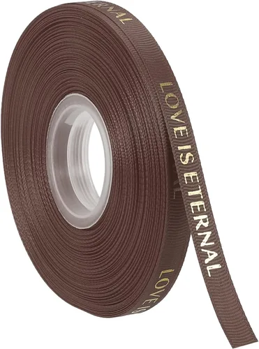 Miniatura 9 de MECCANIXITY Cinta de satén de 1 pulgada de ancho y 50 yardas de San Valentín, personalizadas, color negro, para envolver regalos, ramo de tartas