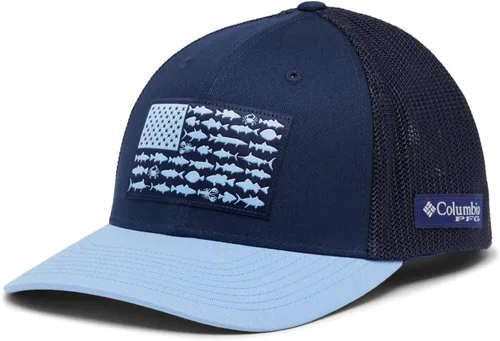 Miniatura 542 de Columbia - Gorra de malla con bandera con árboles unisex para adultos, corona alta