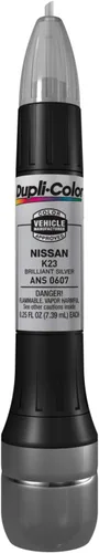 Miniatura 2 de Dupli-Color ANS0607 - Lápiz de pintura automotriz para retoque y reparación de rayones todo en 1 de coincidencia exacta. Color plata brillante