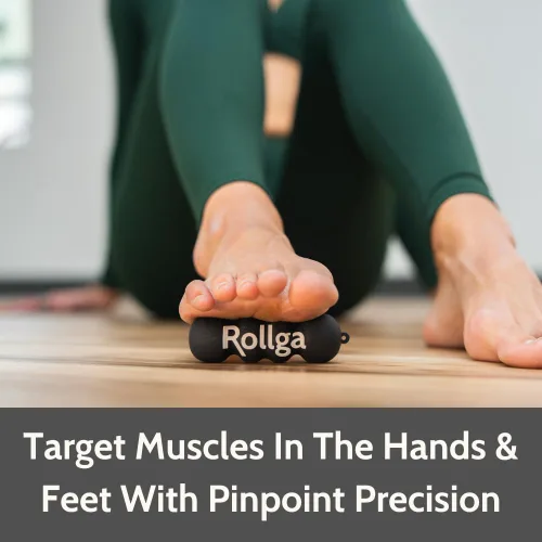 Miniatura 2 de Rollga Micro - El mejor rodillo de mano y pie para fascitis plantar, masaje de tejido profundo, terapia física y liberación de puntos de gatillo.