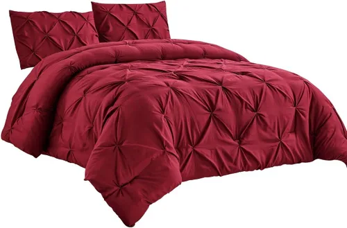 Miniatura 12 de WPM WORLD PRODUCTS MART JN1 - Juego de edredón de microfibra de 2 piezas, tamaño individual, plisado, ropa de cama alternativa, para todas las Azul