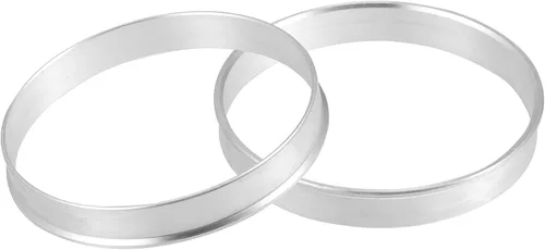 Miniatura 15 de X AUTOHAUX 2 piezas de anillos de buje centrados para el centro del orificio de la rueda de aluminio, de 65 mm de diámetro exterior a 57,1 mm