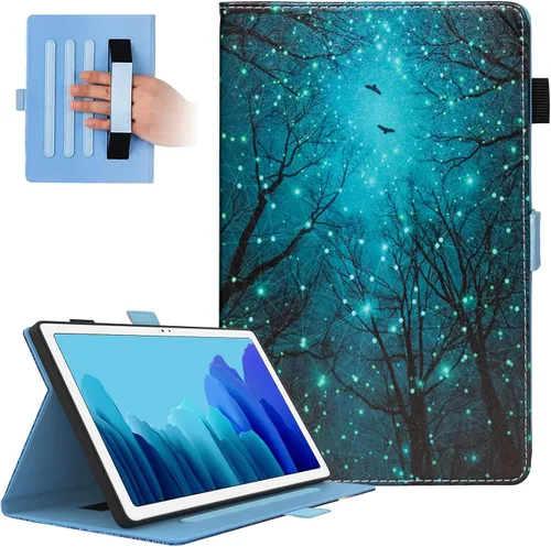 Miniatura 9 de Dteck Funda protectora de piel sintética con ranuras para tarjetas y función de soporte ajustable, para Samsung Galaxy Tab A7 de 10.4 pulgadas