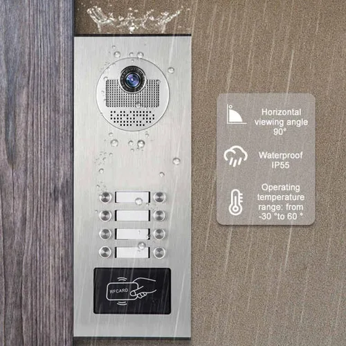 Miniatura 7 de Sistema de video portero para apartamento, monitor de 4.3 pulgadas, kit de video puerta con cable, sistema de video portero para interiores