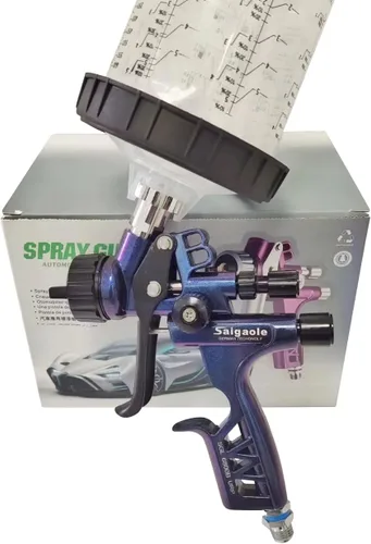 Pistola HVLP 6800B de 1.3mm sin taza de lavado y adaptador, herramienta de pintura para automóviles, pistola de pintar en aerosol, aerógrafo de baja