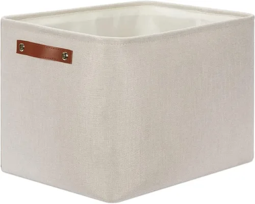 Miniatura 40 de DULLEMELO Cesta de almacenamiento pequeña, cesta de papel higiénico, contenedor de almacenamiento estrecho para baño, cesta de baño para organizar